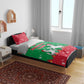 Christmas Burkina Faso Bedding Set Snowflake Horses and Coat of Arms - African Pride