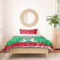 Christmas Burkina Faso Bedding Set Snowflake Horses and Coat of Arms - African Pride