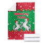 Christmas Burkina Faso Blanket Snowflake Horses and Coat of Arms - African Pride