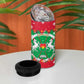Christmas Burkina Faso 4 in 1 Can Cooler Tumbler Snowflake Horses and Coat of Arms - African Pride