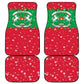 Christmas Burkina Faso Car Mats Snowflake Horses and Coat of Arms - African Pride