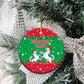 Christmas Burkina Faso Ceramic Ornament Snowflake Horses and Coat of Arms - African Pride