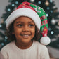 Christmas Burkina Faso Christmas Santa Hat Snowflake Horses and Coat of Arms - African Pride