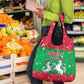 Christmas Burkina Faso Grocery Bag Snowflake Horses and Coat of Arms - African Pride