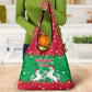 Christmas Burkina Faso Grocery Bag Snowflake Horses and Coat of Arms - African Pride