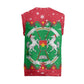 Christmas Burkina Faso Christmas Knitted V-Neck Vest Snowflake Horses and Coat of Arms - African Pride