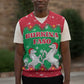 Christmas Burkina Faso Christmas Knitted V-Neck Vest Snowflake Horses and Coat of Arms - African Pride