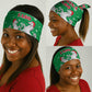 Christmas Burkina Faso Neck Gaiter Snowflake Horses and Coat of Arms - African Pride