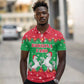 Christmas Burkina Faso Polo Shirt Snowflake Horses and Coat of Arms - African Pride
