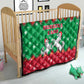 Christmas Burkina Faso Quilt Snowflake Horses and Coat of Arms - African Pride