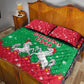 Christmas Burkina Faso Quilt Bed Set Snowflake Horses and Coat of Arms - African Pride