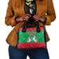 Christmas Burkina Faso Shoulder Handbag Snowflake Horses and Coat of Arms - African Pride
