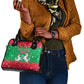 Christmas Burkina Faso Shoulder Handbag Snowflake Horses and Coat of Arms - African Pride