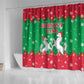 Christmas Burkina Faso Shower Curtain Snowflake Horses and Coat of Arms - African Pride