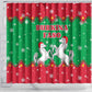 Christmas Burkina Faso Shower Curtain Snowflake Horses and Coat of Arms - African Pride