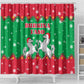 Christmas Burkina Faso Shower Curtain Snowflake Horses and Coat of Arms - African Pride
