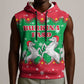 Christmas Burkina Faso Sleeveless Hoodie Snowflake Horses and Coat of Arms - African Pride