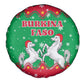 Christmas Burkina Faso Spare Tire Cover Snowflake Horses and Coat of Arms - African Pride