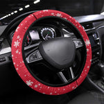 Christmas Burkina Faso Steering Wheel Cover Snowflake Horses and Coat of Arms - African Pride