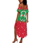 Christmas Burkina Faso Summer Maxi Dress Snowflake Horses and Coat of Arms - African Pride