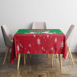 Christmas Burkina Faso Tablecloth Snowflake Horses and Coat of Arms - African Pride