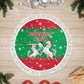 Christmas Burkina Faso Tree Skirt Snowflake Horses and Coat of Arms - African Pride