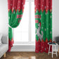 Christmas Burkina Faso Window Curtain Snowflake Horses and Coat of Arms - African Pride