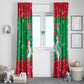 Christmas Burkina Faso Window Curtain Snowflake Horses and Coat of Arms - African Pride