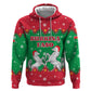 Christmas Burkina Faso Zip Hoodie Snowflake Horses and Coat of Arms - African Pride