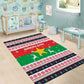 Christmas Burkina Faso Area Rug Reindeer Star Design - African Pride