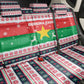 Christmas Burkina Faso Back Car Seat Cover Reindeer Star Design - African Pride