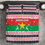 Christmas Burkina Faso Bedding Set Reindeer Star Design - African Pride