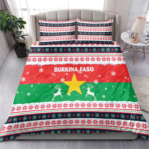 Christmas Burkina Faso Bedding Set Reindeer Star Design - African Pride