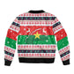 Christmas Burkina Faso Bomber Jacket Reindeer Star Design - African Pride