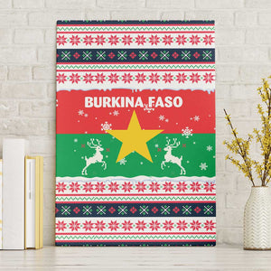 Christmas Burkina Faso Canvas Wall Art Reindeer Star Design - African Pride