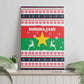 Christmas Burkina Faso Canvas Wall Art Reindeer Star Design - African Pride