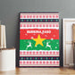 Christmas Burkina Faso Canvas Wall Art Reindeer Star Design - African Pride