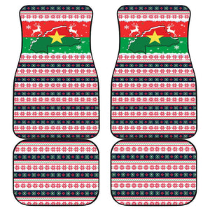 Christmas Burkina Faso Car Mats Reindeer Star Design - African Pride