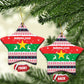 Christmas Burkina Faso Ceramic Ornament Reindeer Star Design - African Pride