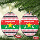 Christmas Burkina Faso Ceramic Ornament Reindeer Star Design - African Pride