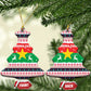 Christmas Burkina Faso Ceramic Ornament Reindeer Star Design - African Pride