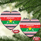 Christmas Burkina Faso Ceramic Ornament Reindeer Star Design - African Pride