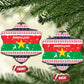Christmas Burkina Faso Ceramic Ornament Reindeer Star Design - African Pride