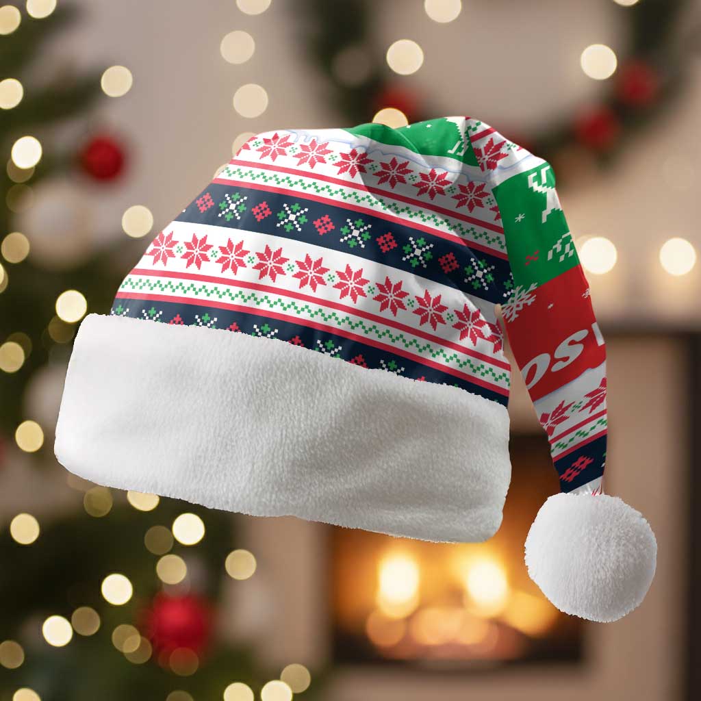 Christmas Burkina Faso Christmas Santa Hat Reindeer Star Design - African Pride