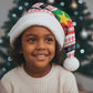Christmas Burkina Faso Christmas Santa Hat Reindeer Star Design - African Pride