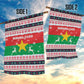 Christmas Burkina Faso Garden Flag Reindeer Star Design - African Pride