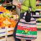 Christmas Burkina Faso Grocery Bag Reindeer Star Design - African Pride