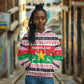 Christmas Burkina Faso Hoodie Reindeer Star Design - African Pride