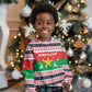 Christmas Burkina Faso Kid Ugly Christmas Sweater Reindeer Star Design - African Pride