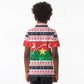 Christmas Burkina Faso Kid Polo Shirt Reindeer Star Design - African Pride